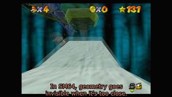 用第一人称玩《超级马里奥64》 玩起来晕晕的