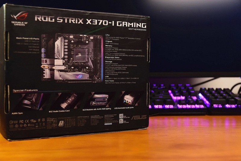 最强锐龙ITX主板ROG STRIX X370I GAMING 开箱测试