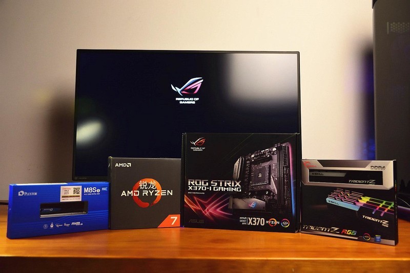 最强锐龙ITX主板ROG STRIX X370I GAMING 开箱测试