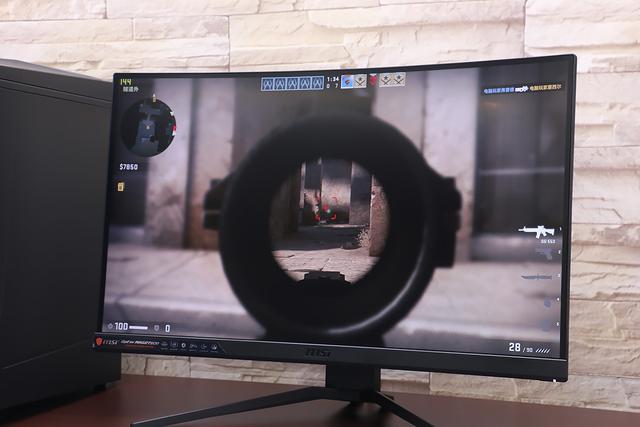 中端定位，微星 Optix MAG271CR 144Hz 曲面电竞显示器上手玩