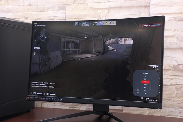 中端定位，微星 Optix MAG271CR 144Hz 曲面电竞显示器上手玩
