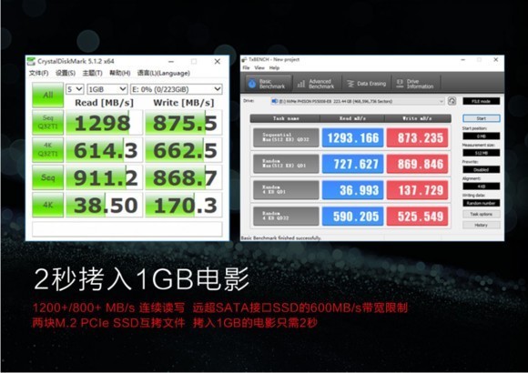 影驰战将240 M.2 PCI-E 2280  SSD：跑分好低，求大神帮忙看看