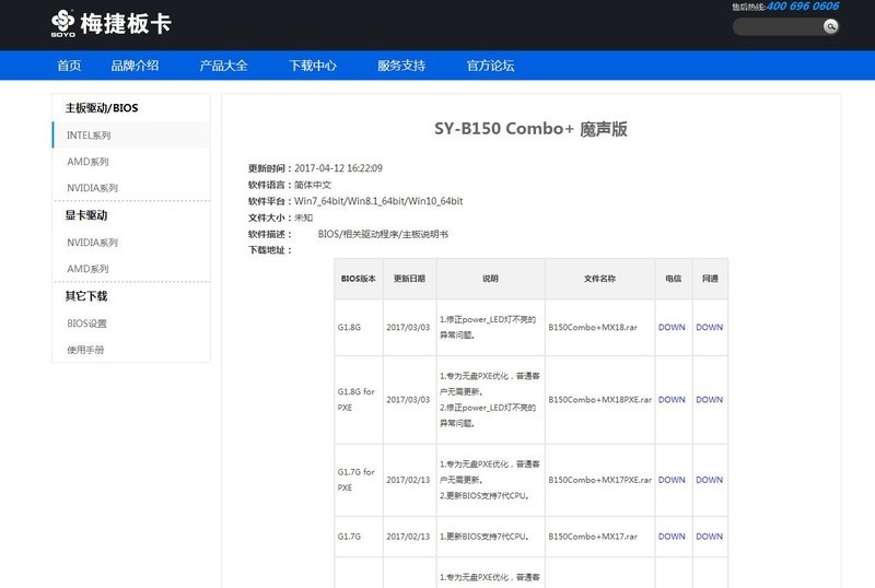 梅捷SY-B150 Combo+主板始终不出支持i3-8100处理器的新BIOS，如之奈何？