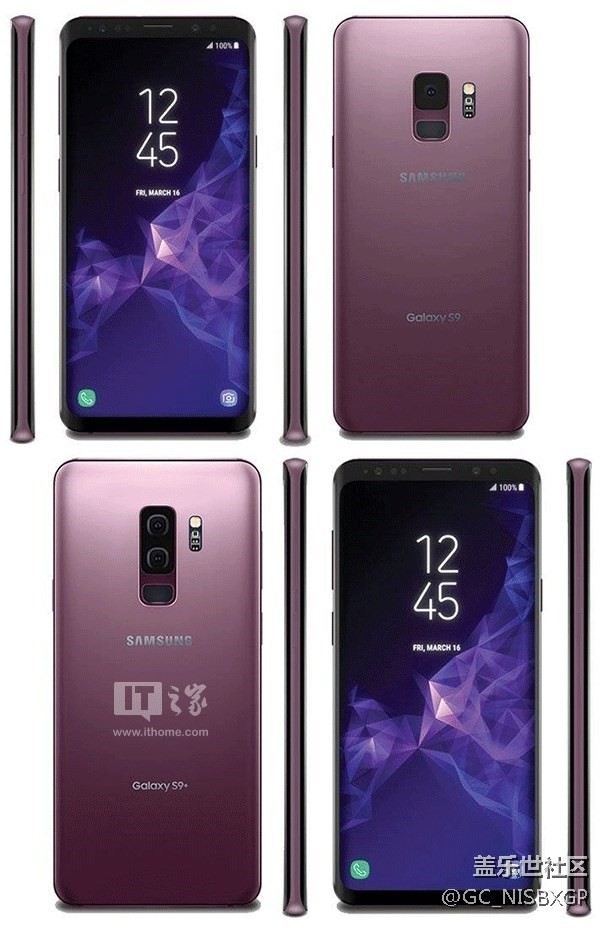 星空体育平台S9 Plus珊瑚蓝版定妆照流出：正面黑色