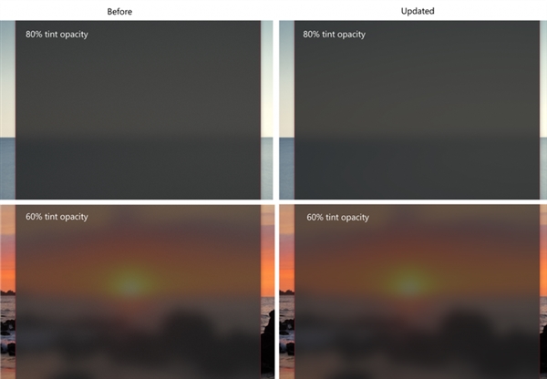 毛玻璃全面回归！WIN 10画面风格将有大变动