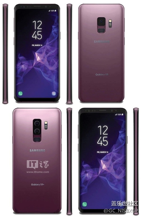 星空体育平台S9 Plus珊瑚蓝版定妆照流出：正面黑色