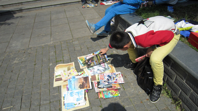 “五一”小新星英语绣溪公园图书跳蚤市场