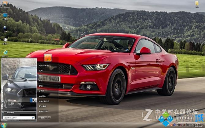 Mustang福特野马win7电脑主题