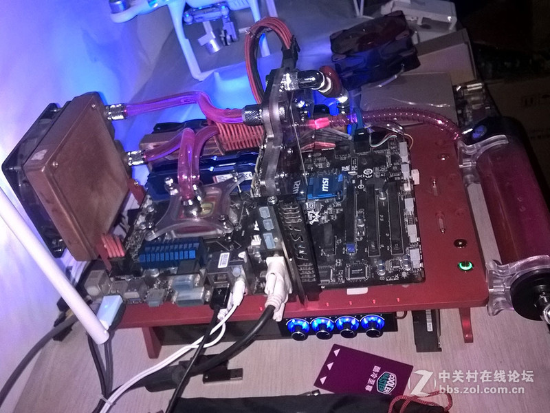 自制机箱水冷，求光污染方案。。