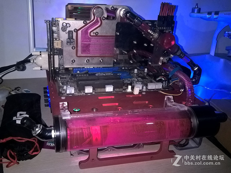 自制机箱水冷，求光污染方案。。