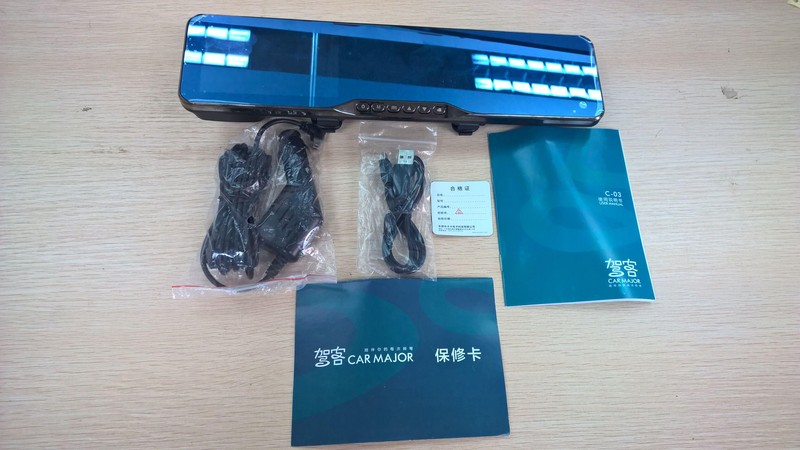 行业最出色，驾客c-03云狗智能后视镜行车记录仪开箱评测，