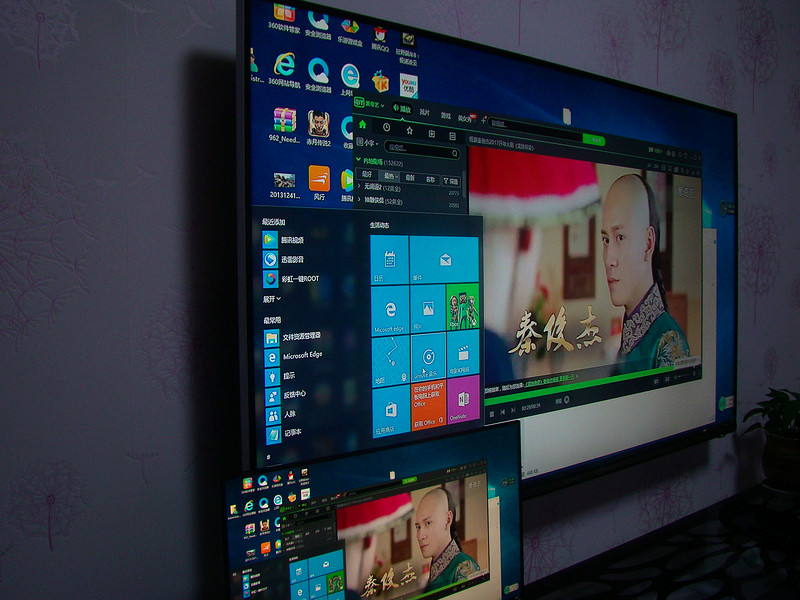 乐事电脑一体机 B400 视频输出 小屏转大屏