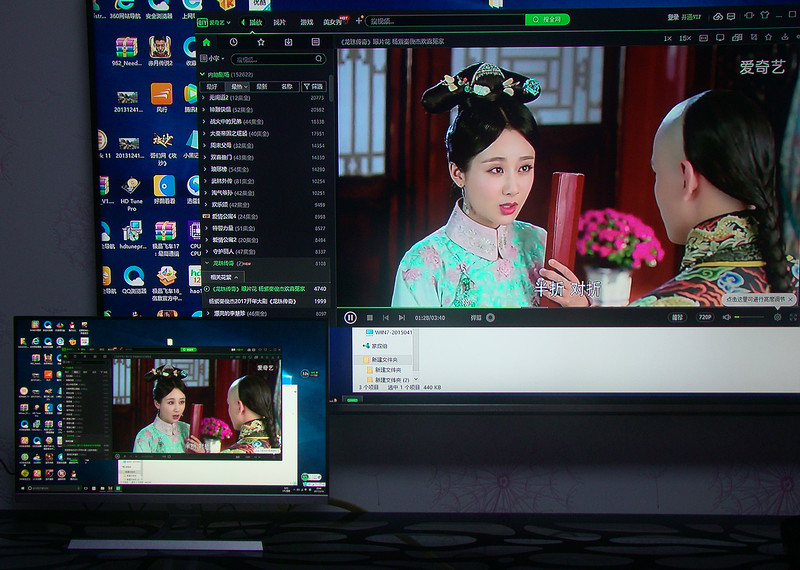 乐事电脑一体机 B400 视频输出 小屏转大屏