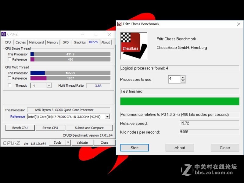 AMD RYZEN 3 1300X预设效能与常见空冷超频分享