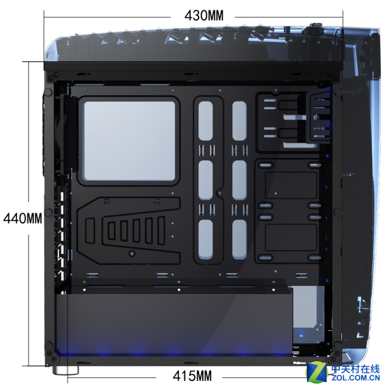 全开放结构让游戏悍将熊大机箱很自信