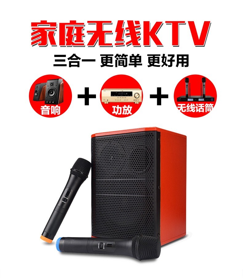 麦巢W5无线麦克风音响套装