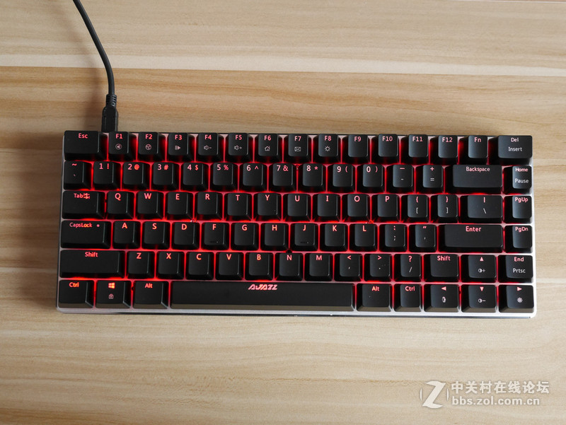 黑爵（Ajazz）极客AK33 RGB版黑轴背光机械键盘开箱体验【附背光模式视频】