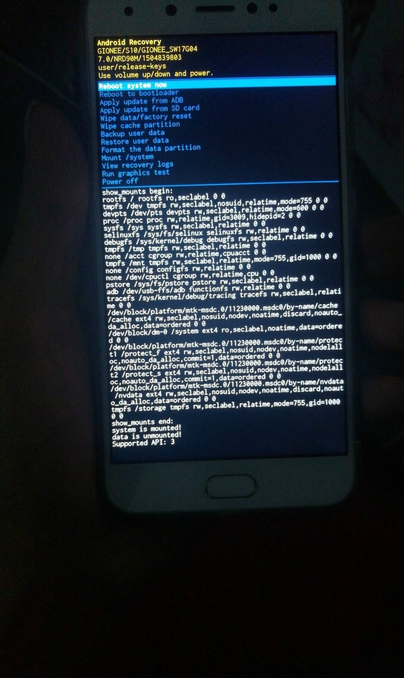 金立s10系列屏幕锁账户锁锁清除方法