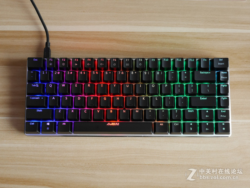 黑爵（Ajazz）极客AK33 RGB版黑轴背光机械键盘开箱体验【附背光模式视频】