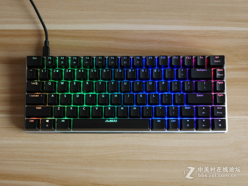 黑爵（Ajazz）极客AK33 RGB版黑轴背光机械键盘开箱体验【附背光模式视频】