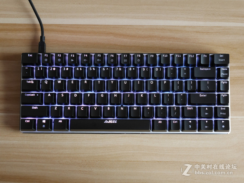 黑爵（Ajazz）极客AK33 RGB版黑轴背光机械键盘开箱体验【附背光模式视频】