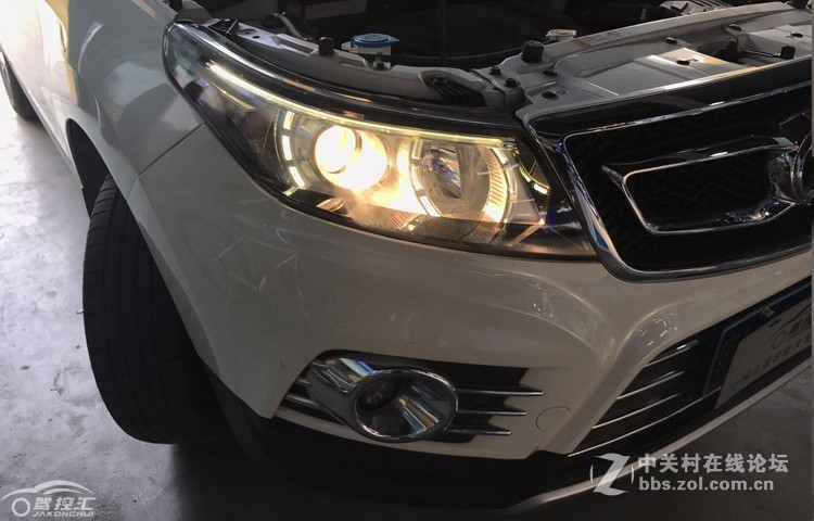 深圳驾控汇北汽绅宝七度英雄旅行版大灯升级,氙气灯透镜