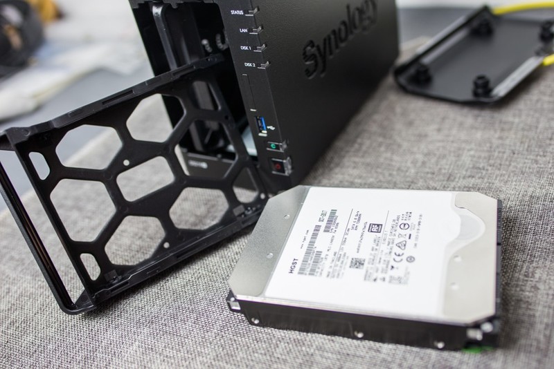 #超大容量 自由存储# HGST 10TB NAS硬盘上手体验（2.群辉DS218+组建音乐云体验）