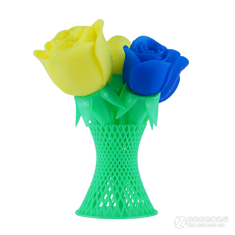 浪漫玫瑰花，居然是用3D打印机打印出来