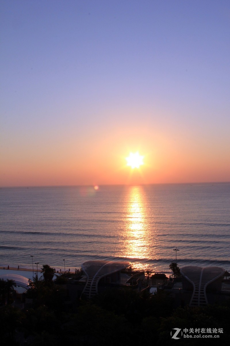 国庆期间广东惠东双月湾日出