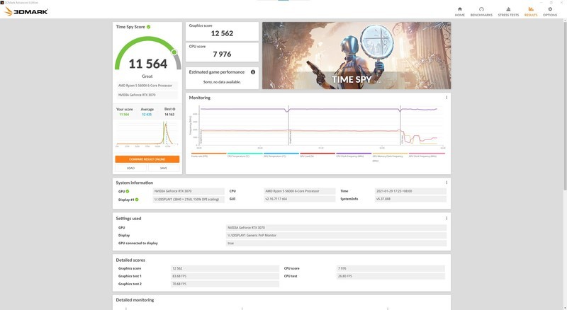 华美二次元风格的高颜值旗舰非公显卡：盈通RTX3070樱瞳花嫁纪念版上机测试！