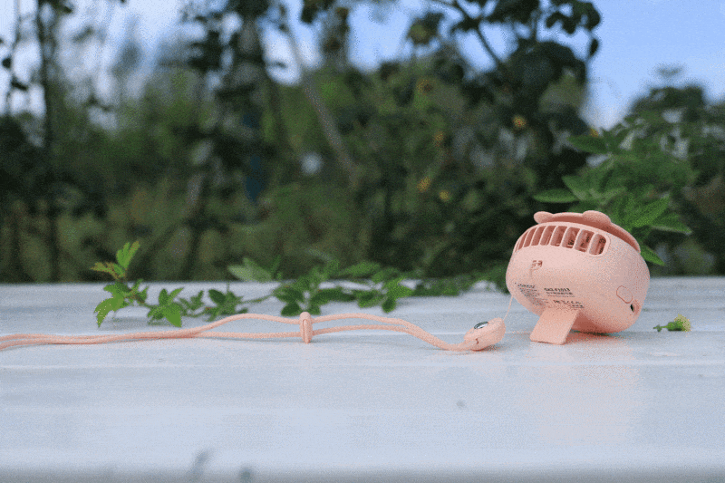 夏日出门也清凉，ORICO马卡熊挂脖风扇，让炎热一扫而光