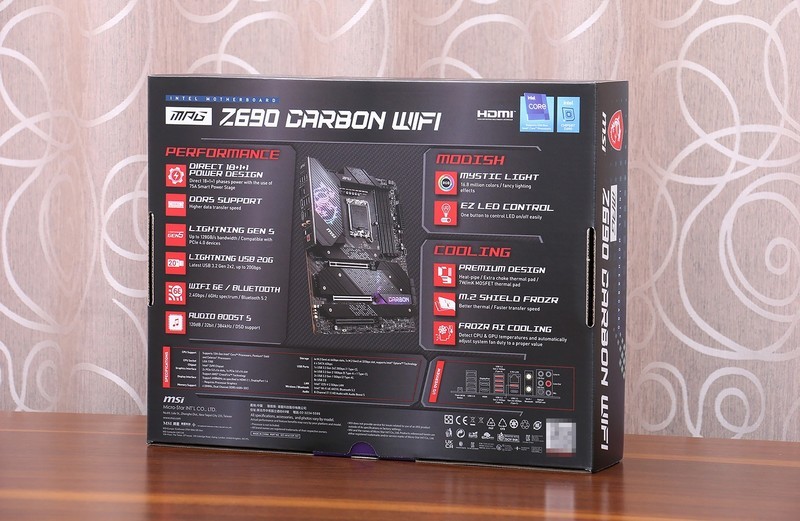 喜迎英特尔12代酷睿，MSI 微星 MPG Z690 CARBON WIFI 暗黑主板抢先看