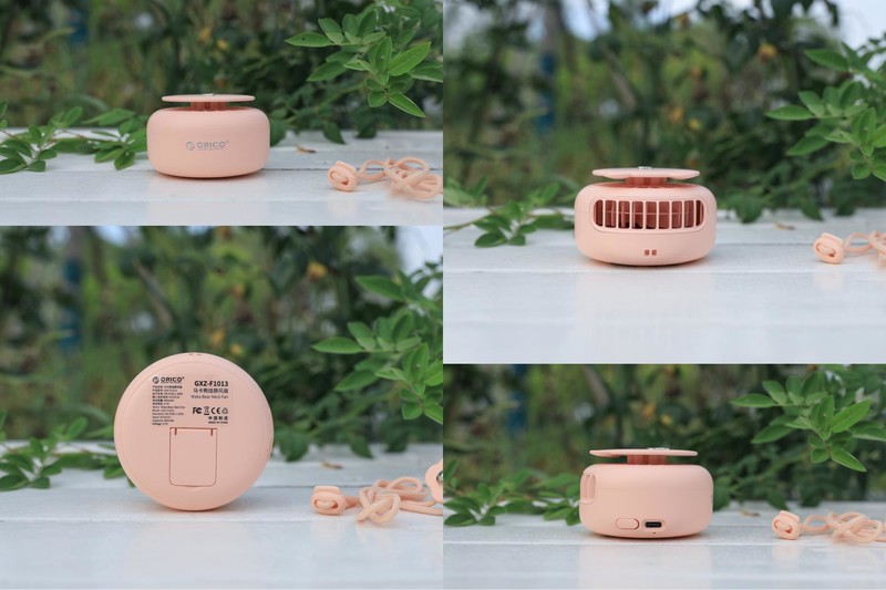 夏日出门也清凉，ORICO马卡熊挂脖风扇，让炎热一扫而光