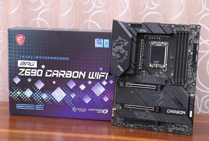 喜迎英特尔12代酷睿，MSI 微星 MPG Z690 CARBON WIFI 暗黑主板抢先看