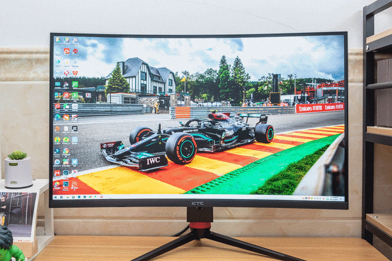 32寸2K曲面屏，165Hz高刷新率，KTC曲面电竞显示器体验
