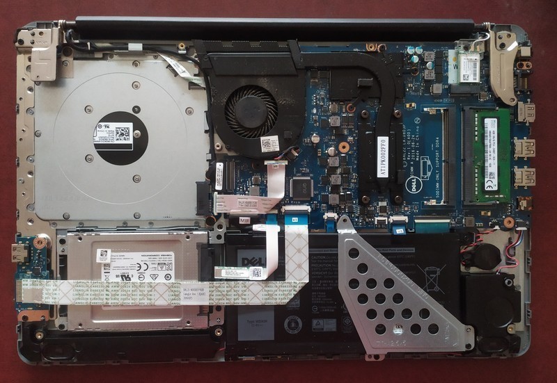 最便宜的二手1080p+ddr4笔记本，戴尔5565拆机更换内存和电池。