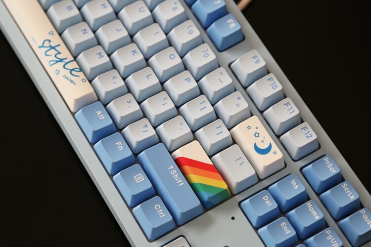 【首发新品】300元档位客制化体验：达尔优A87天空蓝限定版天空轴体验