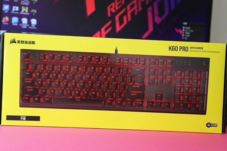 MV新轴体新体验：海盗船K60 PRO樱桃VIOLA机械键盘开箱