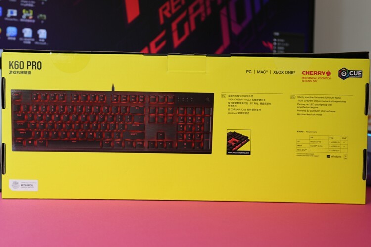 MV新轴体新体验：海盗船K60 PRO樱桃VIOLA机械键盘开箱