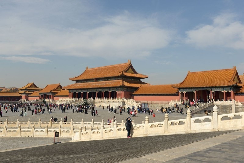再拍故宫太和门广场