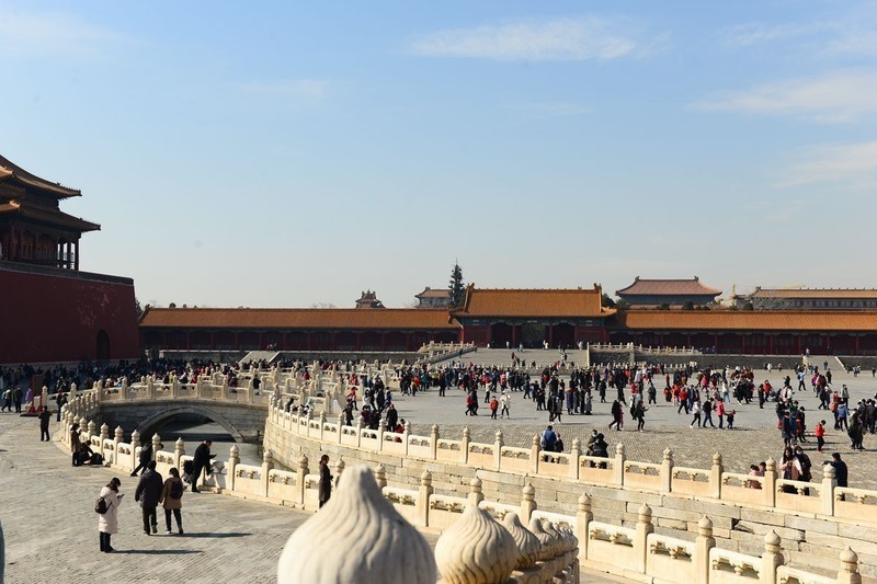 再拍故宫太和门广场