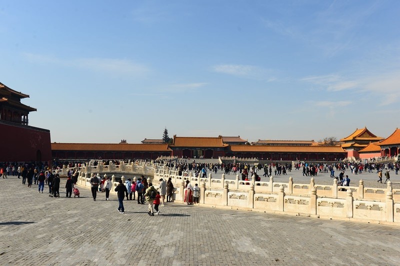 再拍故宫太和门广场