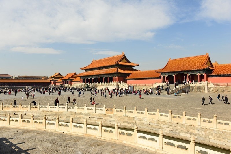 再拍故宫太和门广场