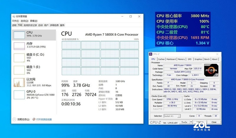 乔思伯CR-2100散热器压得住5800X吗？测试给你看