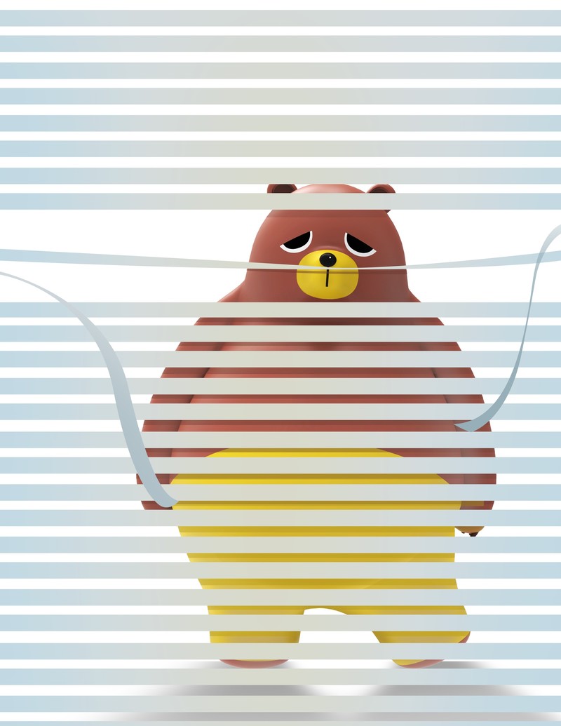 杰森白作品：弹力熊，你拽还是孤独？