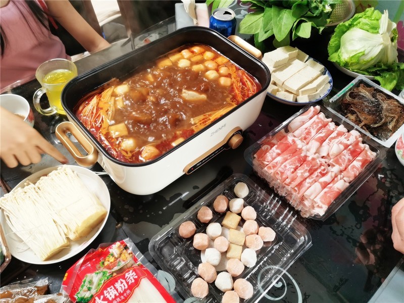 臻米多功能电火锅一机多用烹饪食材健康又快乐