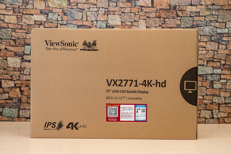 千元级4K显示器，10.7亿色还带HDR10，优派VX2771 4K HD体验