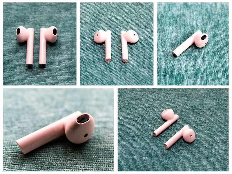 粉色的Haylou Moripods真无线蓝牙耳机，粉色的爱