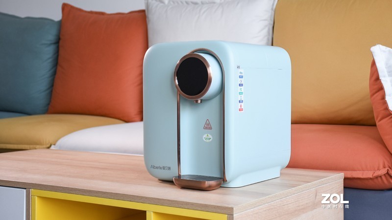 爱贝源桌面净水直饮一体机R3：四重过滤净水 多档水温速热