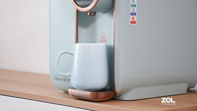 爱贝源桌面净水直饮一体机R3：四重过滤净水 多档水温速热